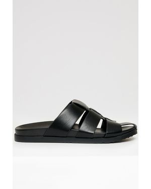 Threadbare Gladiator Slip-On Sandals - Black