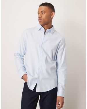 Abercrombie & Fitch Long Sleeve Suit Shirt - White