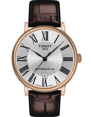 Tissot Carson Watch T1224073603300 Leather - Metallic