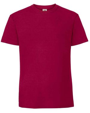 Fruit Of The Loom Ringspun Premium T-Shirt (Cranberry) - Red