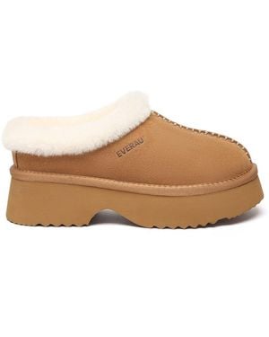 EverAu Australia Ever Au Savanna Ankle Chunky Platform Sheepskin Boots - Brown