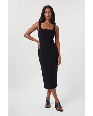 Karen Millen Compact Stretch Tailored Pencil Midi Dress - Black
