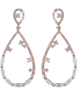 Orphelia 'Islia' 925 Sterling Drop Earrings - Metallic