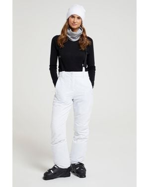Mountain Warehouse 'Moon' Slim Leg Ski Trousers Water Resistant Warm Insulated Winter Trousers - Black