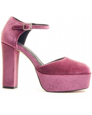 Montevita Heeled Shoe Salonnt5 Velvet - Pink