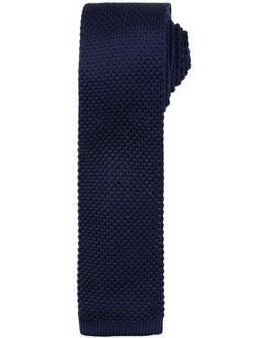 PREMIER Adult Slim Knitted Tie - Blue