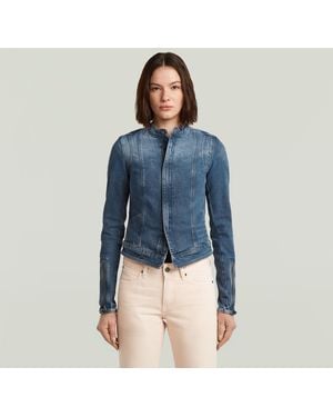 G-Star Lynn Zip Grip Slim Jacket - Blue