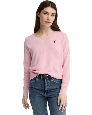 POLO CLUB V-Neck Jumper Pullover18 - Red