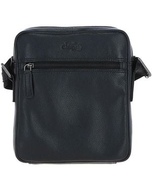 Leather Company 'Lisbon' Real Messenger Bag - Black
