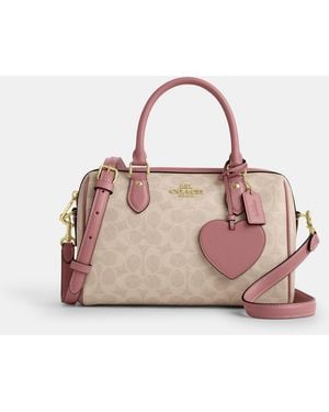 COACH Rowan Satchel Bag - Pink
