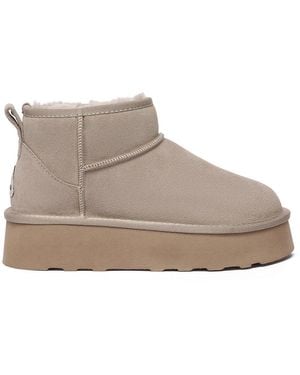 EverAu Australia Ever Au Heron Ultra Mini Platform Boots - Grey