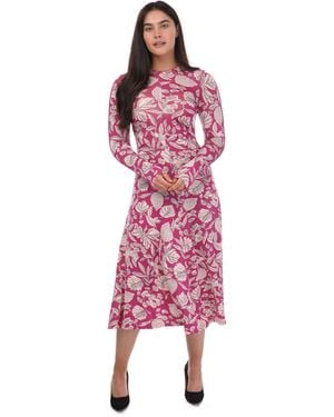 Ted Baker Aloria Afkledende Midi Dress - Rood