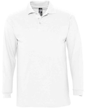 Sol's Volwassen Uniseks Winter Ii Poloshirt Met Lange Mouwen (wit)