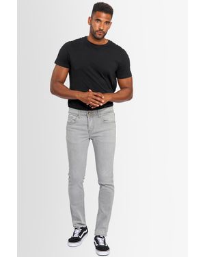 Alessandro Salvarini A. Salvarini Jeans Slim Fit Stretch Denim 5-pocket – Lichtgrijs