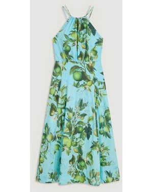 slim fit dress slacks Rent Karen Millen Compact Stretch Viscose Tailored One Shoulder Drape  Detail Midi Dress main image 0