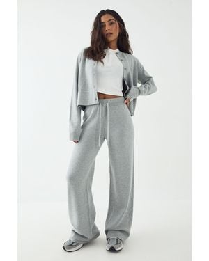 DSGN Studio Knitted Straight Leg Trouser - Blue