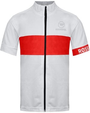 Rossignol Short Sleeve Zip Up/ Classic T-Shirt Rlewy13 389 - White