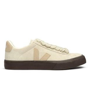 Veja Campo Bold Suede Trainers - Natural