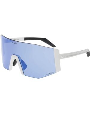 G.O.D Eyewear Uv400 Hdx Contrast Cycling Sunglasses With Mirror Scratch-Resistant Lens - Blue