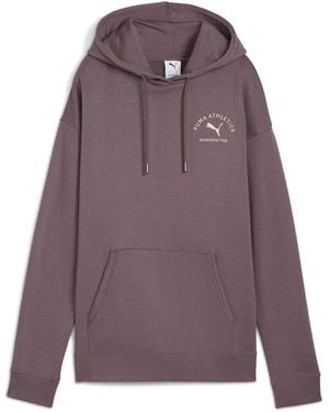 PUMA Class Relaxed Overhead Tech Fleece Hoodie - Purple