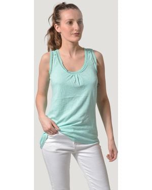 White Stuff Sleeveless Scoop Neck Jersey Top - Green