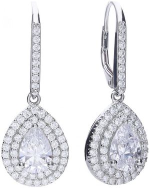 Diamonfire 6220611082 Ladies Earrings Sterling - White