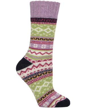 Country Pursuit Ladies Wool Blend Hiking Socks Cushioned Walking Boot - Grey