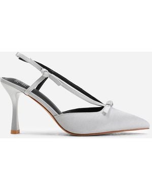 Where's That From Wheres 'Nieve' High Heel With Pointed Toe And Strap Detail - White