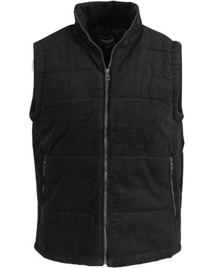 CHEROKEE Cord Padded Gilet - Black