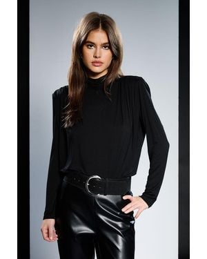 Runway 1.8.1.8 Jersey Shoulder Pad T-Shirt - Black