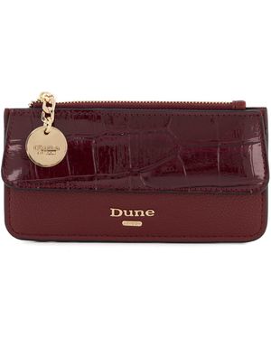 Dune Kalamityo Chain-Detail Croc-Effect Purse - Purple