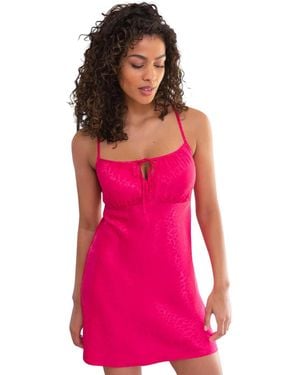 Pour Moi 19859 Satin Jacquard Chemise - Pink