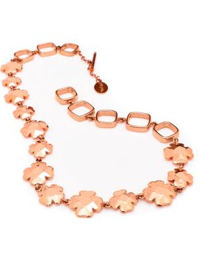 Folli Follie 1N9T145R Ladies Necklace - Pink