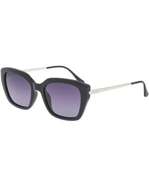 G.O.D Eyewear Gal Polarised Uv400 Lifestyle Sunglasses With Metal-Polycarbonate Frame - Black