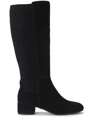 KG by Kurt Geiger Suede Tabina High Leg Boots - Black