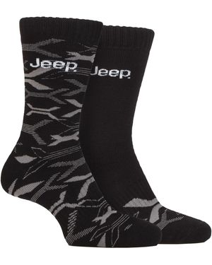 Jeep Bamboo Work Boot Socks - Black