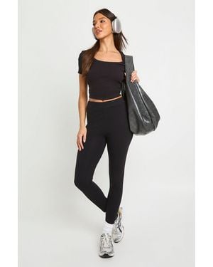 Boohoo Basic High Waist Legging - Black