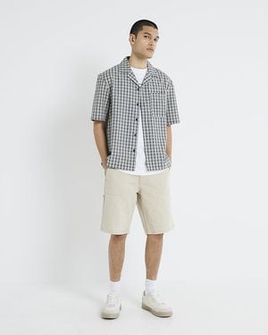 River Island Carpenter Shorts Denim - Blue