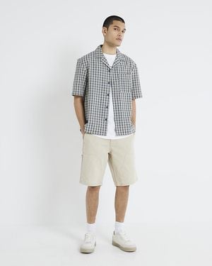 River Island Carpenter Shorts Denim - Blue