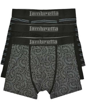 Lambretta Paisley Boxer Shorts (Pack Of 3) - Grey