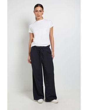 PRINCIPLES Side Stripe Wide Leg Drawstring Trouser - Blue