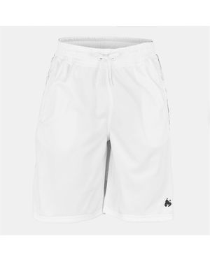 Money Solid Patterned Tape Bermuda Shorts - White