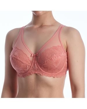DIM Generous 008H4 Micro Tulle Underwire Bra - Pink