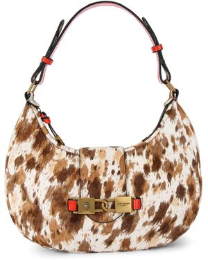 Kurt Geiger Leather Kingsley Hobo Bag - Brown