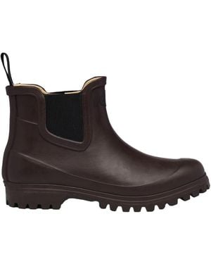 Superga Ladies 798 Rubber Mid Boots (Dark) - Brown