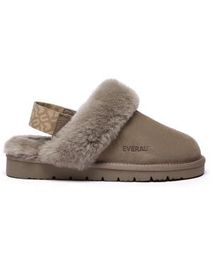 EverAu Australia Ever Au Pelican Removable Strap Slingback Slippers - Grey