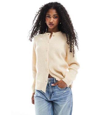 Miss Selfridge Raglan Knitted Button Up Cardigan - Blue