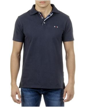 Andrew Charles by Andy Hilfiger Polo Short Sleeves Dark Semelo - Blue