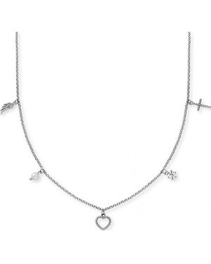 Engelsrufer Ern-Flh-Pe-Zi Ladies Faith Love And Hope Necklace Sterling - Natural