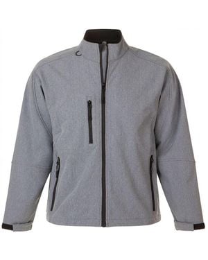 Sol's Relax Soft Shell Jacket (Breathable, Windproof And Water Resistant) Marl) - Grey